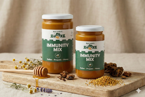 Zumzz Immunity Mix mješavina meda, propolisa i cvjetne peludi 