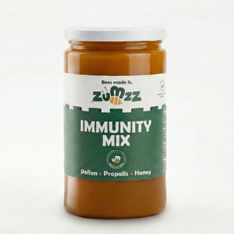 Jar of 'Immunity Mix' by Zuppp on a white background