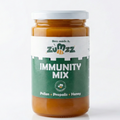 Jar of Zumzz Immunity Mix on a white background